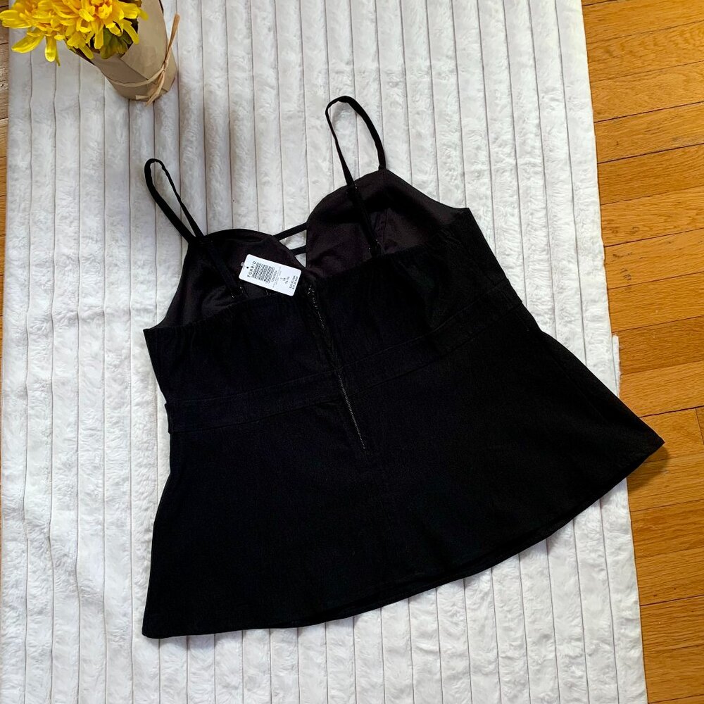 NWT Torrid Sleeveless Women's Blouse Career Wear Shell | Black | XL